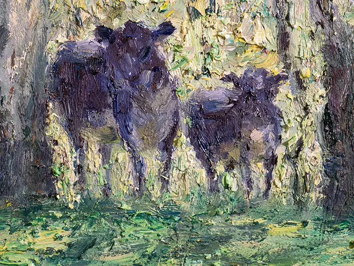 Dan Scott, Maryvale, Vaches, 2022, Détail