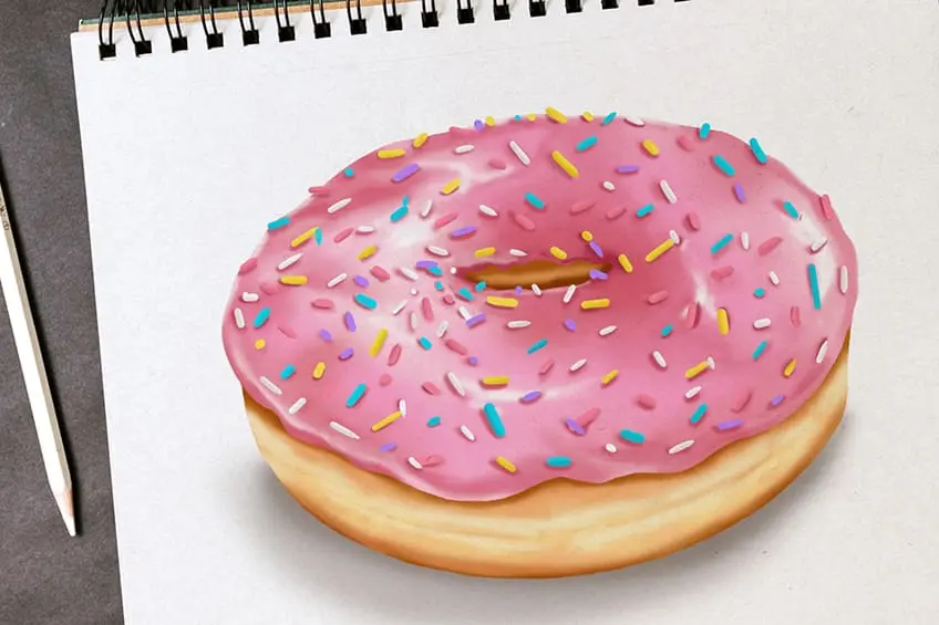 Comment dessiner un beignet – Un tutoriel pour créer une illustration de beignet facile