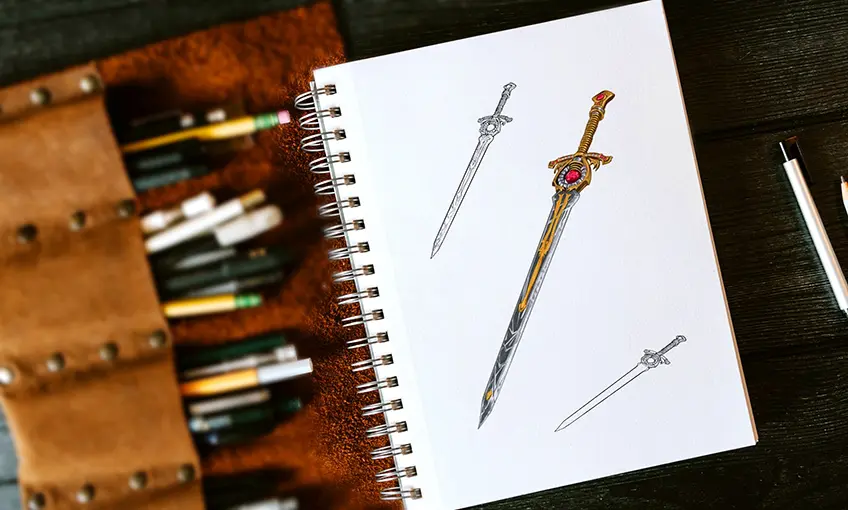 Comment dessiner une épée – Créer un dessin amusant d’une épée