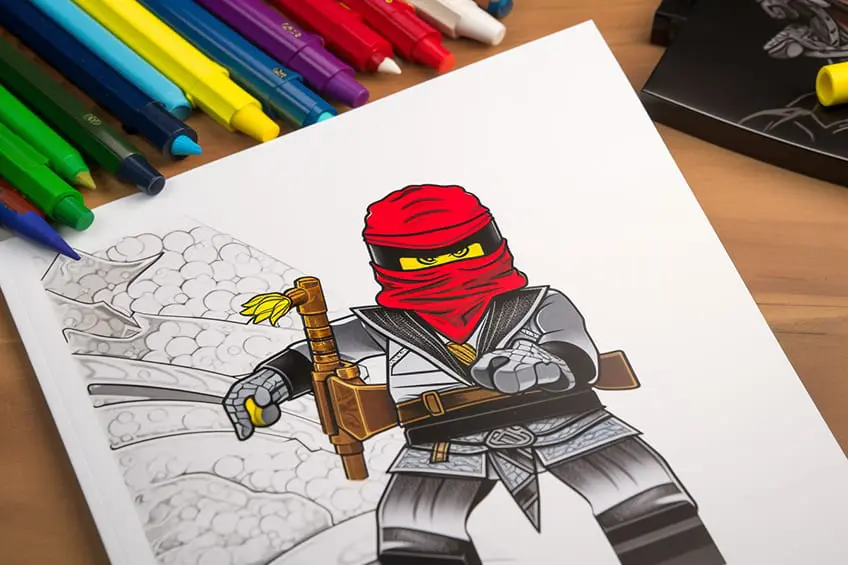 Coloriages Ninjago – 18 imprimables Ninjago nouveaux et gratuits
