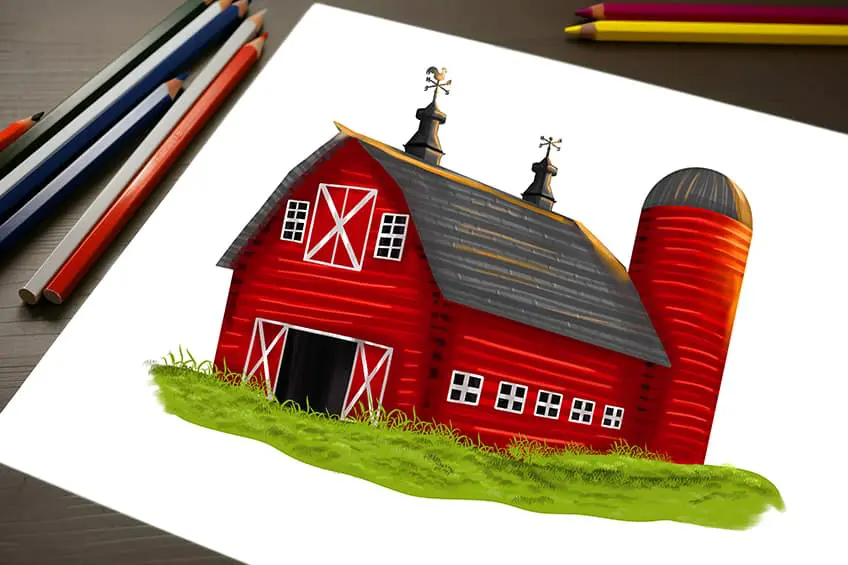 Comment dessiner une grange – Créer un magnifique croquis de grange