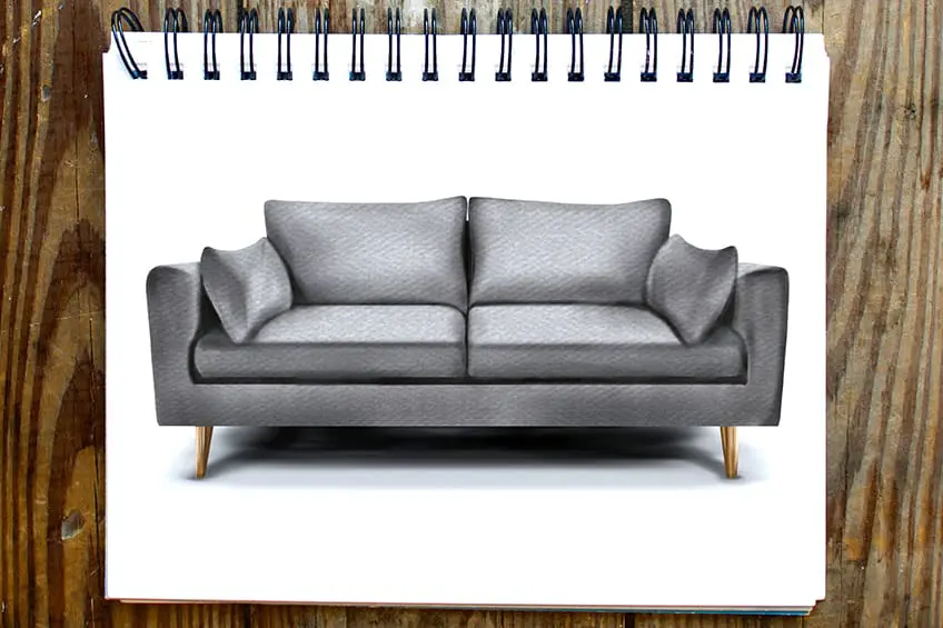 Comment dessiner un canapé - Créer un dessin de canapé confortable et ...
