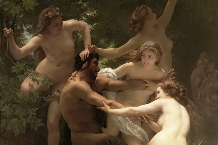 « Nymphes et Satyre » de William-Adolphe Bouguereau – Art éthéré