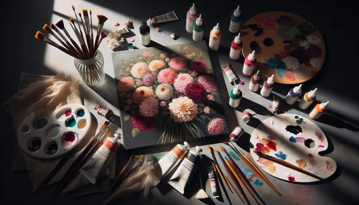 Comment réaliser facilement des fleurs à la peinture acrylique ?