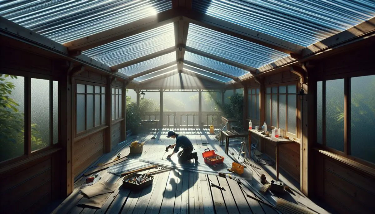 Comment réparer efficacement un toit en polycarbonate pour votre véranda?