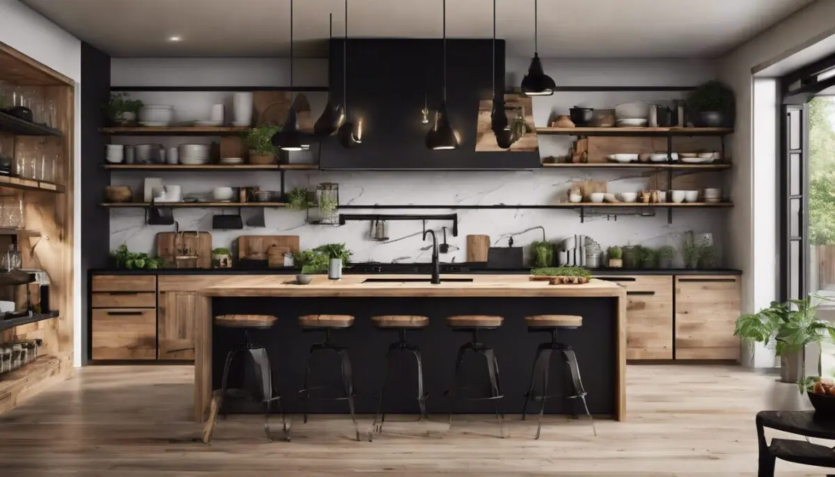 découvrez comment harmoniser le noir et le bois dans votre cuisine grâce à des inspirations créatives trouvées sur pinterest. transformez votre espace avec des conseils pratiques et des idées déco pour un intérieur moderne et chaleureux.